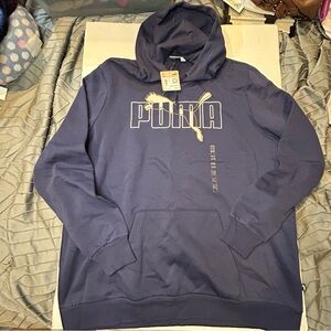 Brand New Puma Men's Navy Hoodie